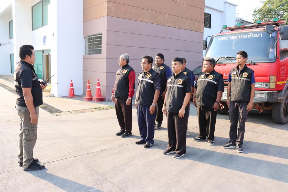 เทศบาลตำบลทับมา เตรียมความพร้อมรับมืออัคคีภัยในพื้นที่ตำบลทับมา เน้นป้องกันเชิงรุกและตอบสนองฉับไว
