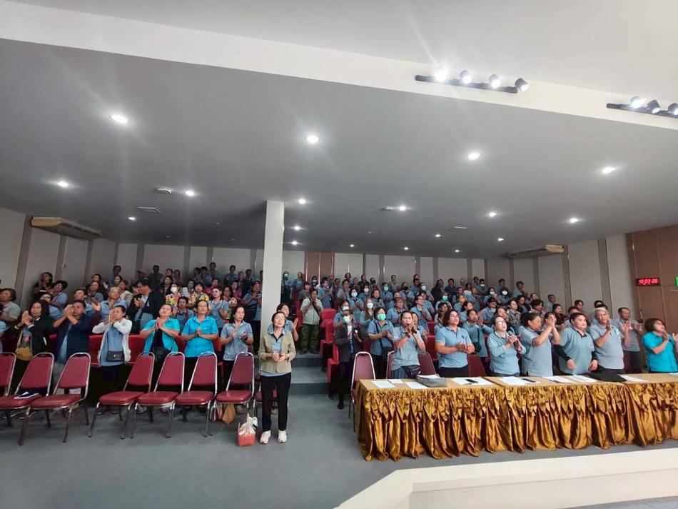 โรงพยาบาลส่งเสริมสุขภาพตำบลทับมา กองสาธารณสุขและสิ่งแวดล้อมเทศบาลตำบลทับมา อบรมให้ความรู้โครงการสร้างเสริมสุขภาพเชิงรุก เพื่อลดภาวะคลอดก่อนกำหนด