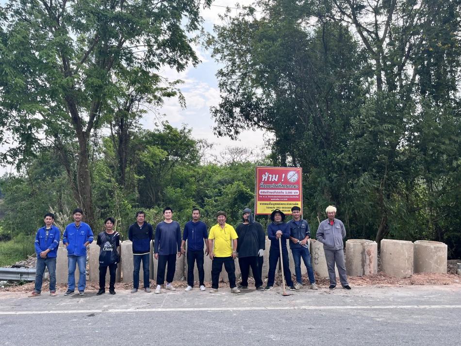 เทศบาลตำบลทับมา ลงพื้นที่ตรวจสอบการลักลอบทิ้งขยะอย่างต่อเนื่อง